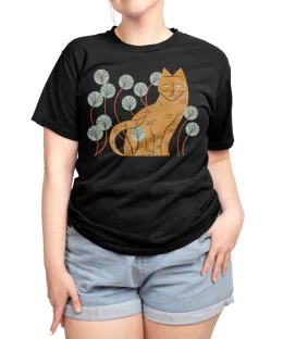 Ginger Tabby And Wildflowers