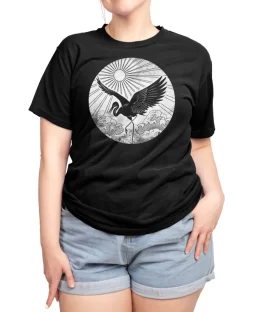 Crane waves sunset #2